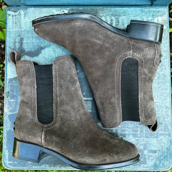 Andre Assous Odalys Women's Waterproof Brown Suede Boots - Picture 6 of 12